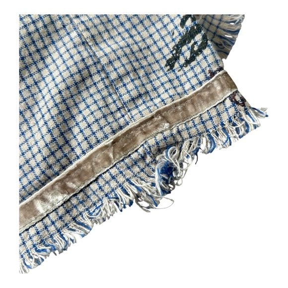 Ewa i Walla Blue Grey Check Relaxed Lagenlook Boheimian Avantgarde Dress Large - Picture 8 of 11